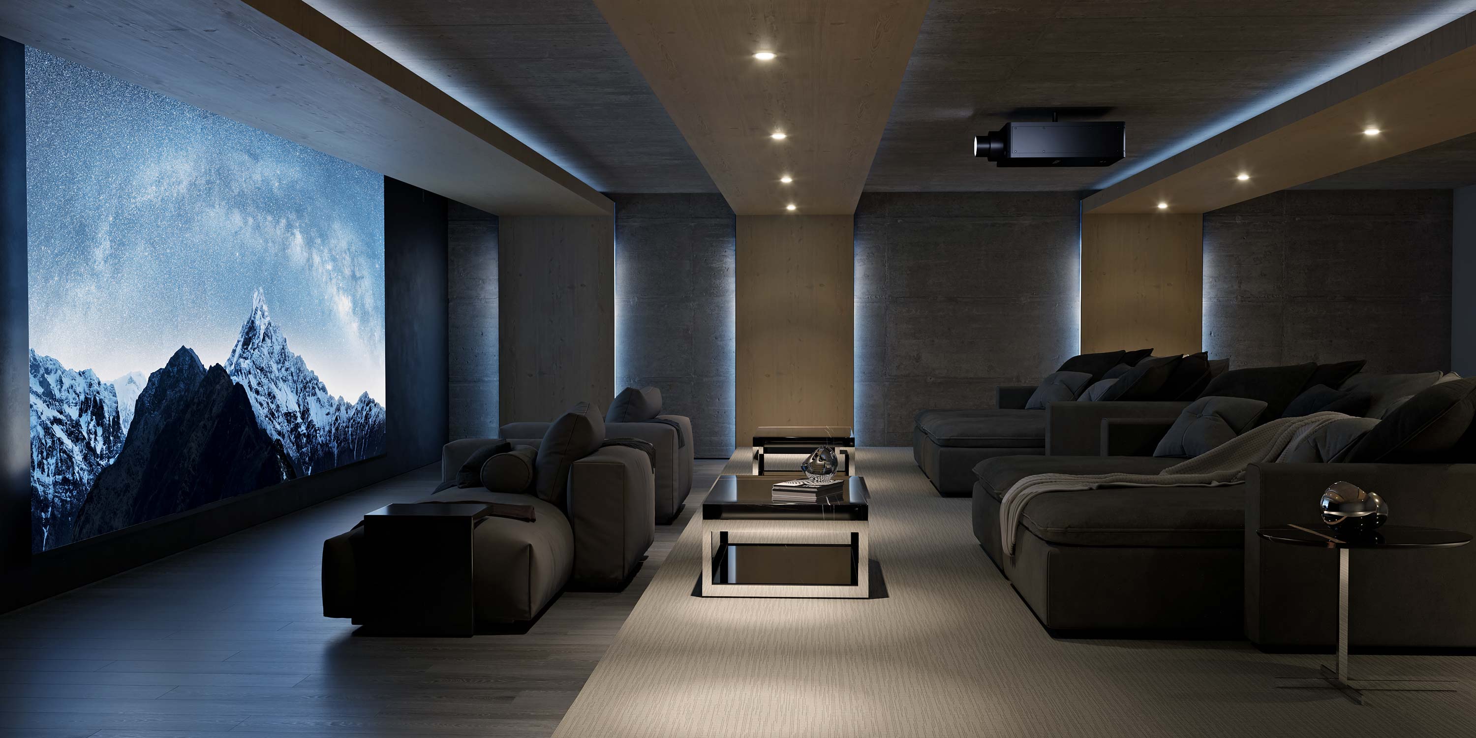 glacier blue home theater with sony technology